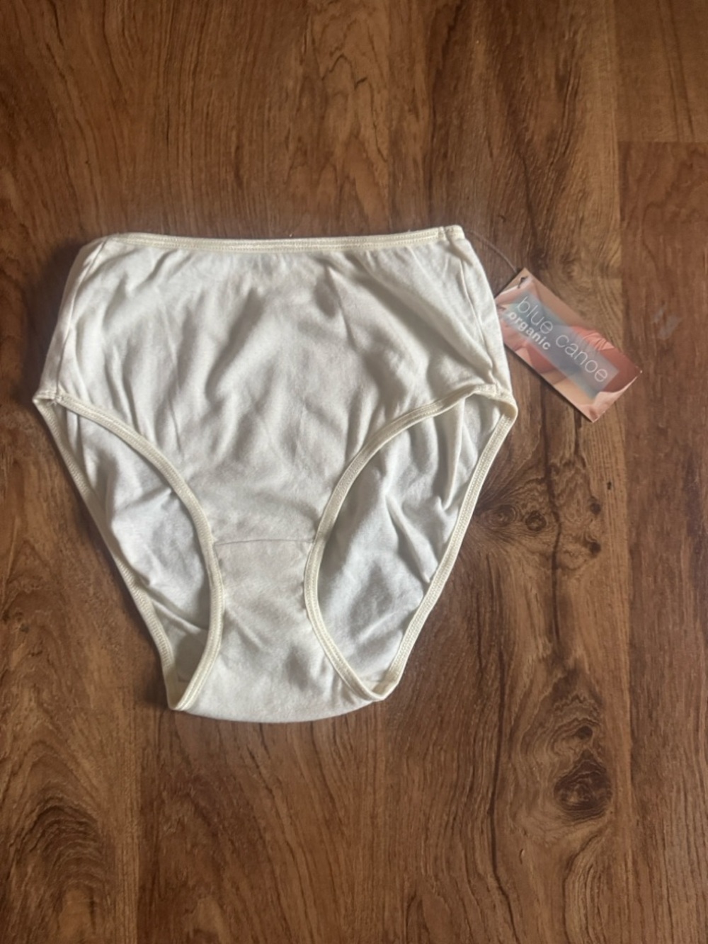 Blue Canoe Organic Cotton Classic Full-Coverage Briefs - natural- small - NWT